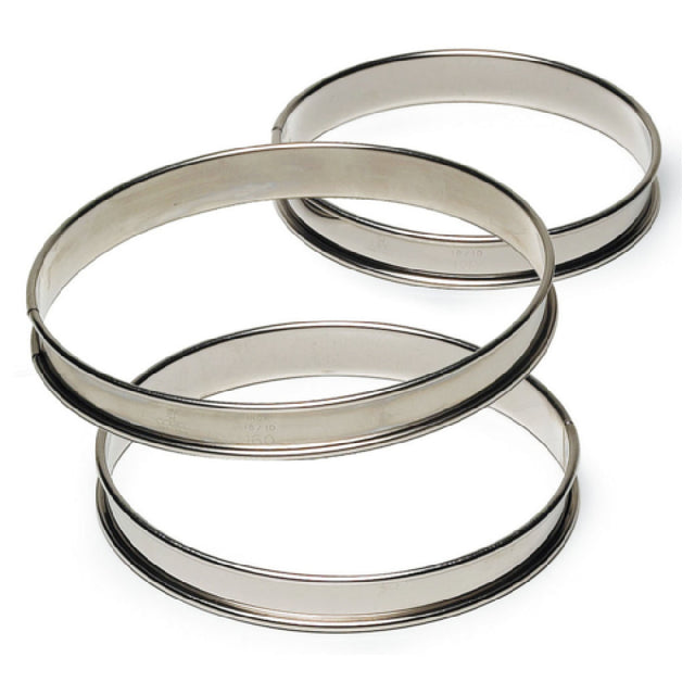 Louis Tellier 834942 Tart Ring 5.51" Dia. X 1.06"H Rolled Edges