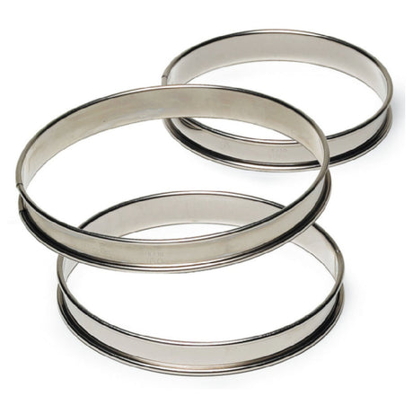 Louis Tellier 834992 Tart Ring 11.81" Dia. X 1.06"H Rolled Edges