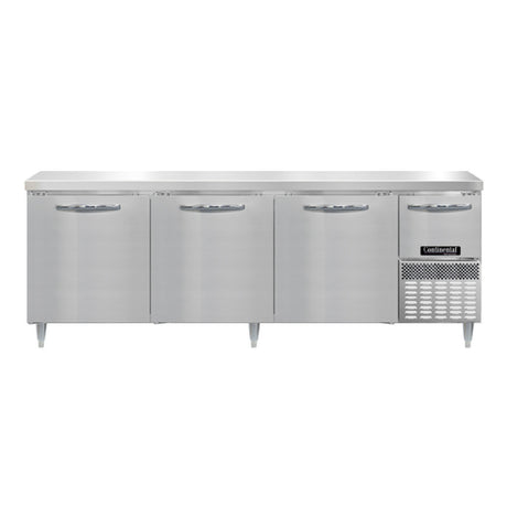 Continental Refrigerator DRA93NSS Designer Line Refrigerated Base Worktop Unit
