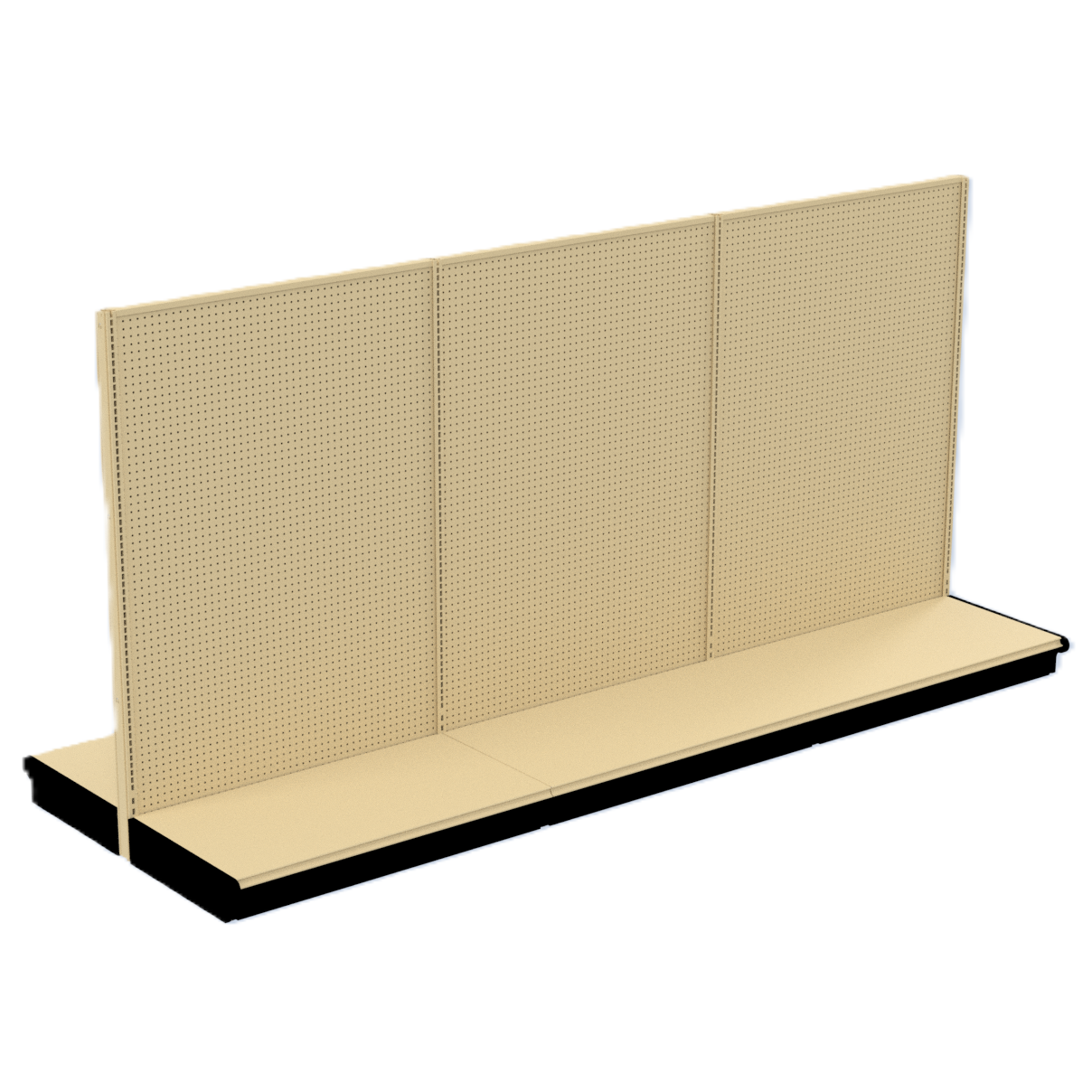 Kent Unlimited GN1215072_IVORY Gondola 144"W X 15"D X 72"H Ivory Or Black