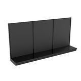 Kent Unlimited WL1215054_BL Wall 144"W X 15"D X 54"H Black