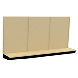 Kent Unlimited WL1218078_IVORY Wall 144"W X 18"D X 78"H Ivory