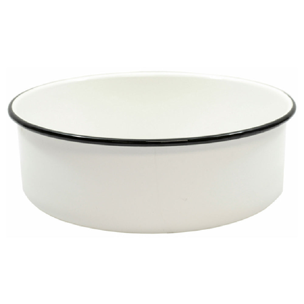 Tablecraft 80017 Enamelware Collection™ Serving Tray 4-1/4" Qt. 10-1/8" Dia. X 3-1/2"