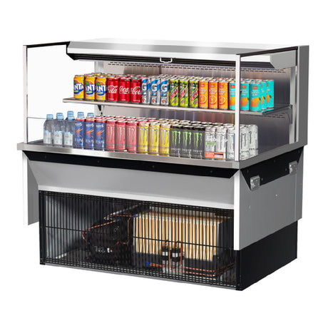 Turbo Air TOM-48L-UF-S-2SI-N Drop-In Horizontal Open Display Case Low Profile