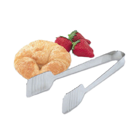 Vollrath 47107 Tender-Touch Tong 9-1/2" Long Mirror Polished Stainless Steel With Unique Ribbed Gripping Surface