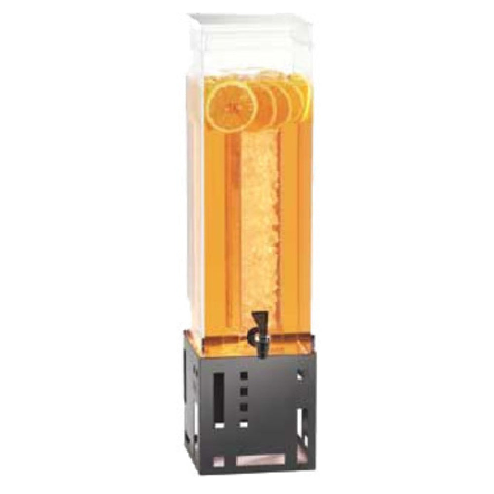 Cal Mil 1602-1-13 Squared Beverage Dispenser 1-1/2 Gallon Capacity 7-1/2"W X 9-1/2"D X 17-3/4"H