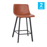 Flash Furniture CH-212069-24-BR-GG Caleb Stool Counter Height 24" Seat Height