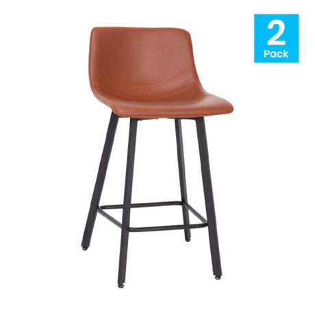 Flash Furniture CH-212069-24-BR-GG Caleb Stool Counter Height 24" Seat Height