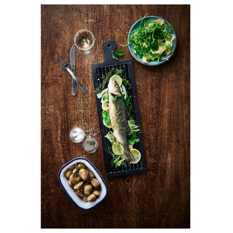 Bauscher Hepp TB9736 - Stave Collection Platter, 14-1/4"L X 4-3/4"W X 1/2"H, Rectangular