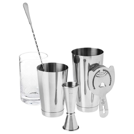 Mercer Culinary M37131 Barfly® 5-piece Cocktail Mixing Set Includes (1) Shaker Set (18 & 28 Oz Shakers)