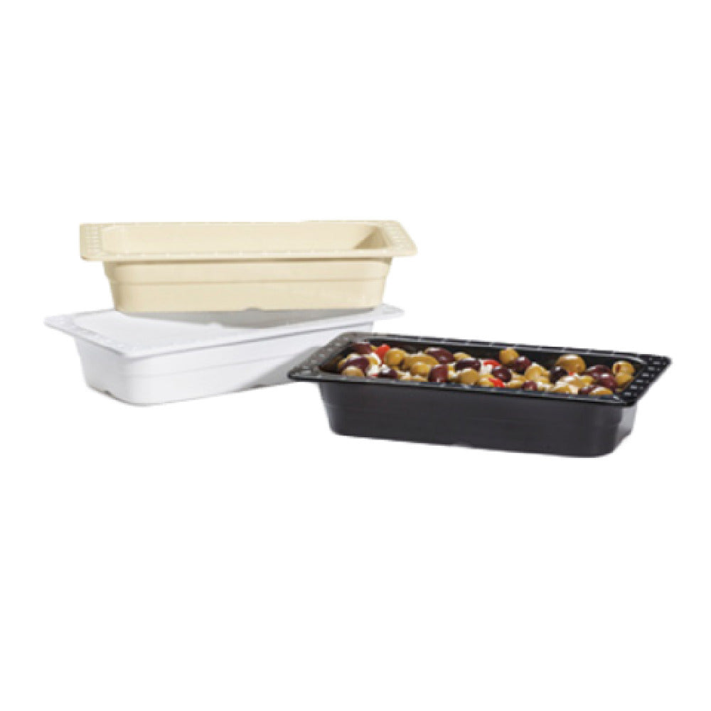 GET Enterprises ML-17-BK Food Pan/Insert Pan GN 1/3 Size (12.80" X 6.93") 2-1/2" Deep