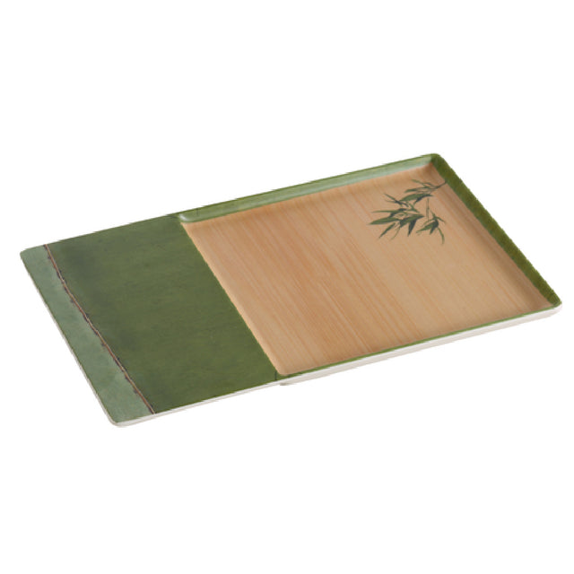 Yanco BA-2112 Bamboo Style Plate 12-1/2"L Rectangular