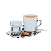 Bauscher Hepp 06.2517.6040 - Coffee/Water Set, Includes: (6) 7-1/2" X 4-3/4" 18/10 Stainless Steel Trays