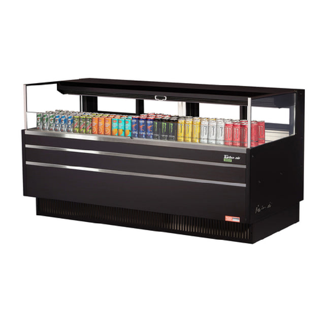 Turbo Air TOM-72L-UFD-W-1S-N Horizontal Open Display Merchandiser Low-profile