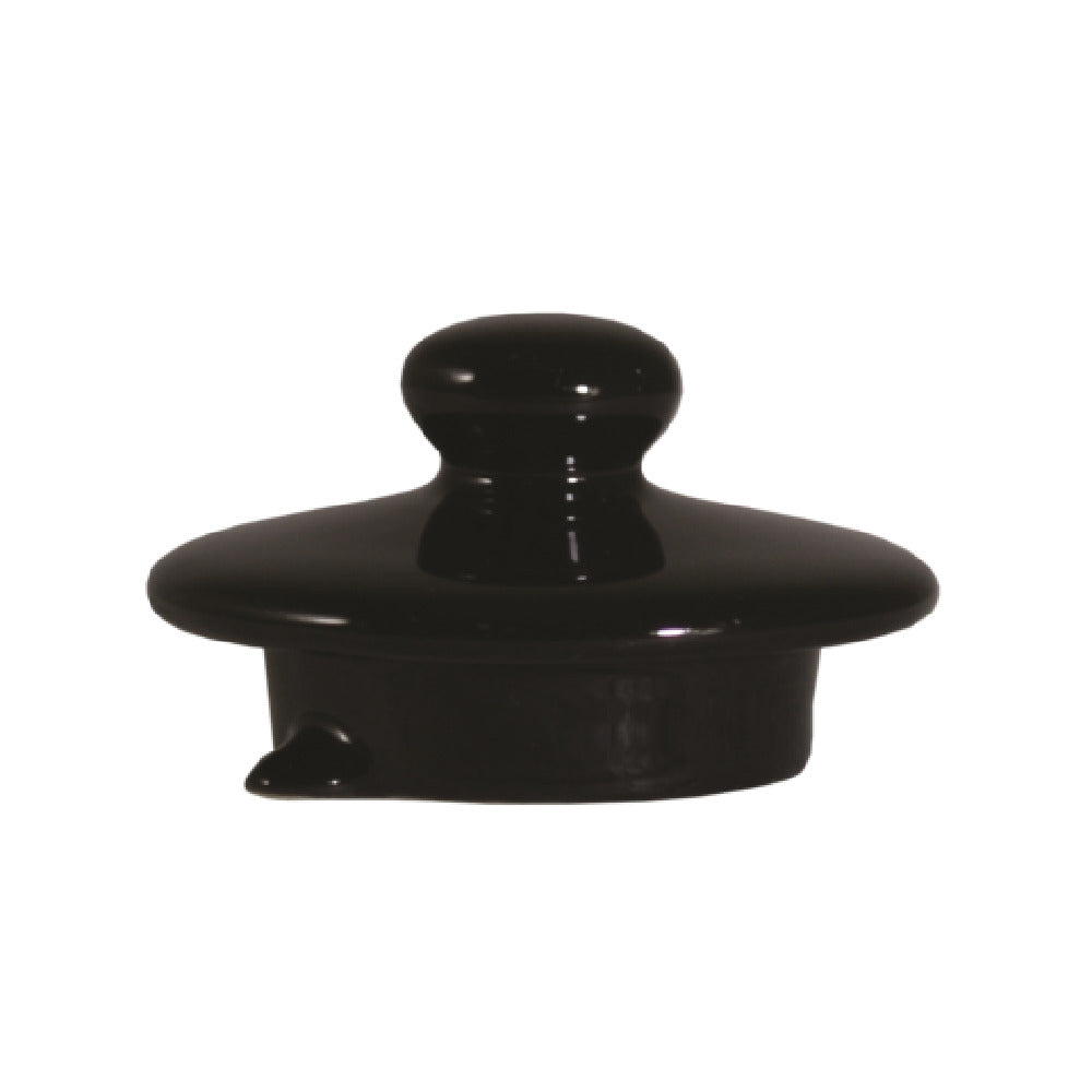 Service Ideas TPCELIDBL Service Ideas Ceramic Teapot Replacement Lid Black