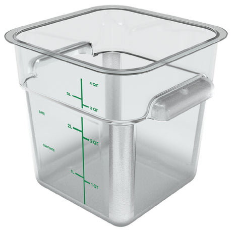 Carlisle 1195107 Carlisle Squares Food Storage Container 4 Qt. 7-1/8" X 7-3/10"H