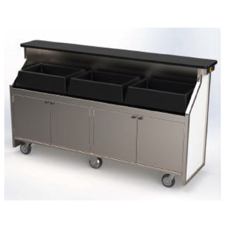 Lakeside 173672 - Portable Back Bar, 96"L X 52"H X 26"D, Stainless Steel Construction