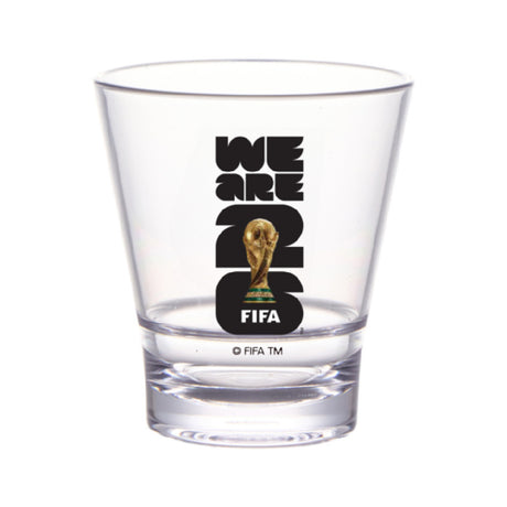 GET Enterprises S-9-FIFA26-LOGOCOLOR FIFA Stackable Glass 9 Oz (9.8 Oz Rim-Full) 3.3" Dia. X 3.7" H.