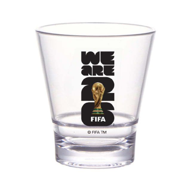 GET Enterprises S-9-FIFA26-LOGOCOLOR FIFA Stackable Glass 9 Oz (9.8 Oz Rim-Full) 3.3" Dia. X 3.7" H.