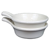 Steelite DCI45UW Tab Handle Bowl 14 Oz. 5-3/4" Dia. (7-1/2" With Handle) X 2-3/8"H