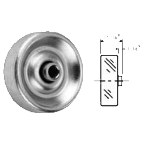 Franklin Machine Products 132-1093 Roller Skate Wheel Type 11/16"W