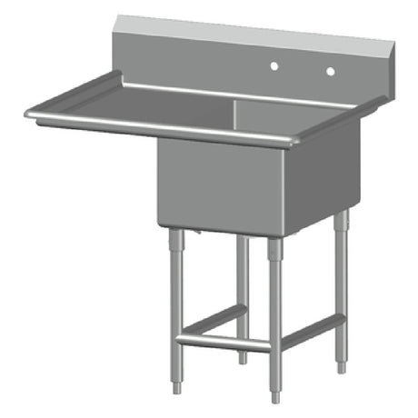 SPG 1SL1824-LD24 - Universal Stainless Sink, One Compartment, 24" Left-hand Drainboard
