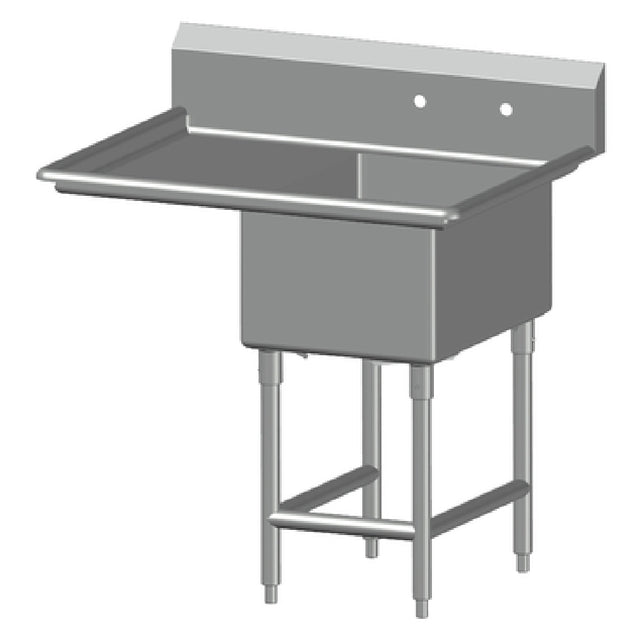 SPG 1SL1620-LD24 - Universal Stainless Sink, One Compartment, 24" Left-hand Drainboard
