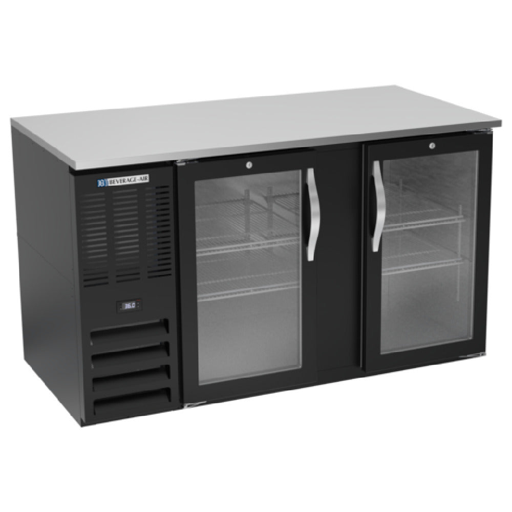 Beverage Air BB58HC-1-FG-B - Refrigerated Food Rated Back Bar Storage Cabinet, Two-section