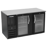 Beverage Air BB58HC-1-FG-B - Refrigerated Food Rated Back Bar Storage Cabinet, Two-section