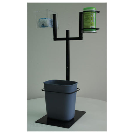 Hubert 65081 - Modular PPE & Sanitizer Stand, Double Arm, 15-1/5"L X 12-3/5"W X 29"H