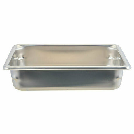 Franklin Machine Products 215-1395 Steam Table Pan 10-1/4" X 6-1/4" X 2-1/2" Deep Stainless Steel