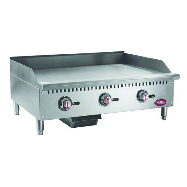 Hubert 29Y-008 - Kratos® Gas Griddle, 36"W X 20-3/5"D Cooking Area, Thermostatic Controls