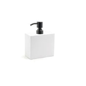 FOH RSP020WHT22 28oz New York Pump Snow With Matte Black Top Includes One RSP102BKS22 Brushed Stainless Pump Top Matte Black