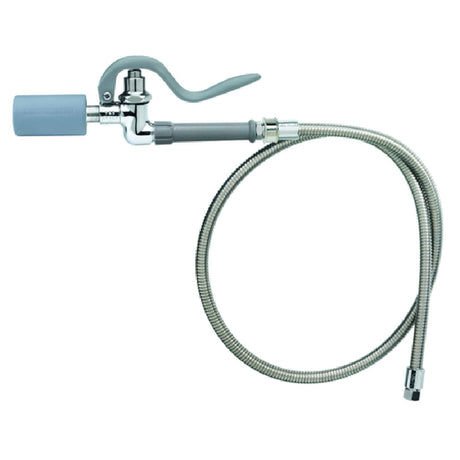 T&S Brass B-0100-J-SWV Pre-Rinse Spray Low Flow Spray Valve (B-0107-J) 44" Flexible Stainless Steel Hose (B-0044-H2A)