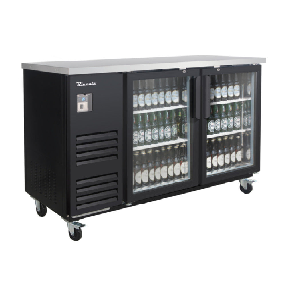 Blue Air BLBB69-3BG-HC - Back Bar Cooler, Two-section, 69"W