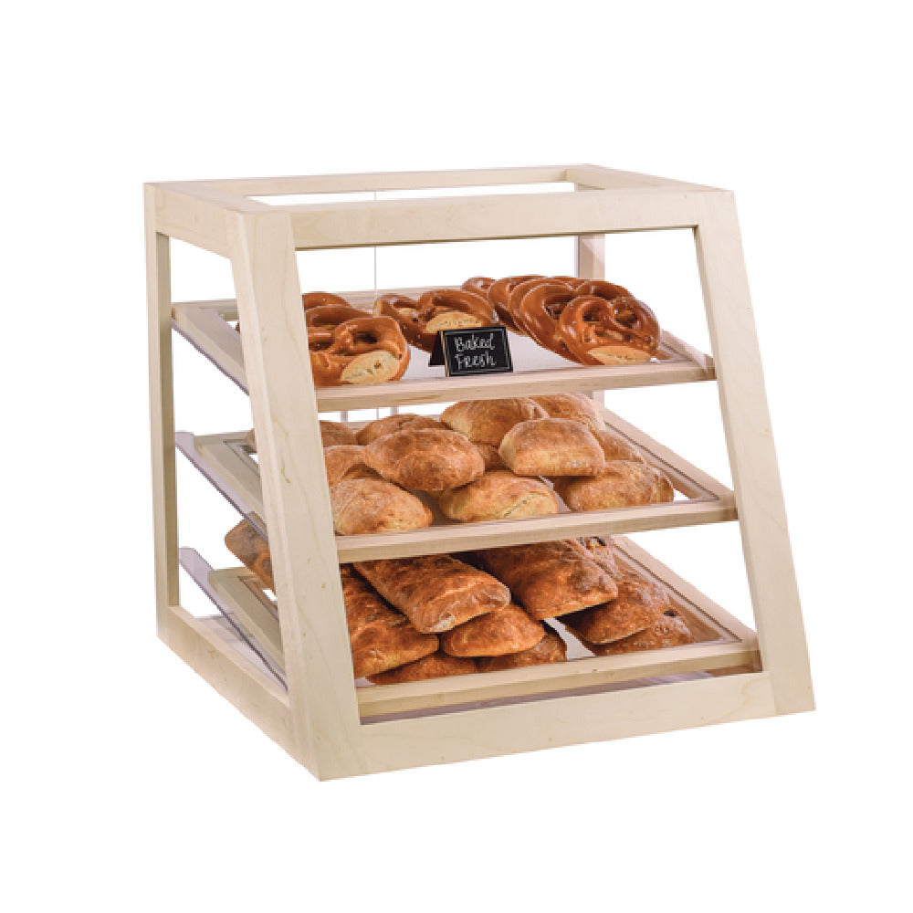 Cal Mil 3432-71 Blonde Bakery Display Case 21"W X 21-1/2"D X 21-1/2"H 3-tier