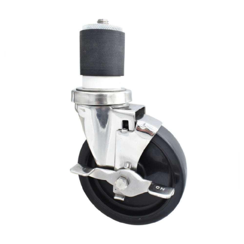 BK Resources 5SS-4RA-LDP-TLB - Swivel Caster, 2" Expanding Stem, 5" Polyolefin Wheel