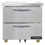 Continental Refrigerator SWF32N-U-D Undercounter Freezer 32"W 9.0 Cu Ft Capacity