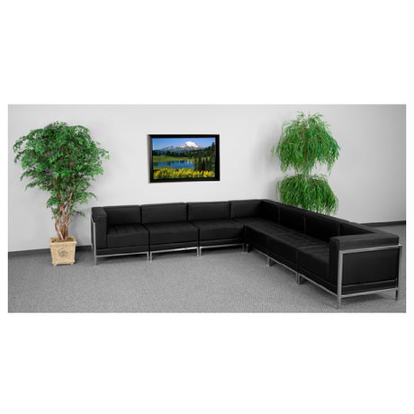 Flash Furniture ZB-IMAG-SECT-SET1-GG Hercules Imagination Series Sectional 113"W X 28-3/4" To 113"D X 27-1/2"H Overall