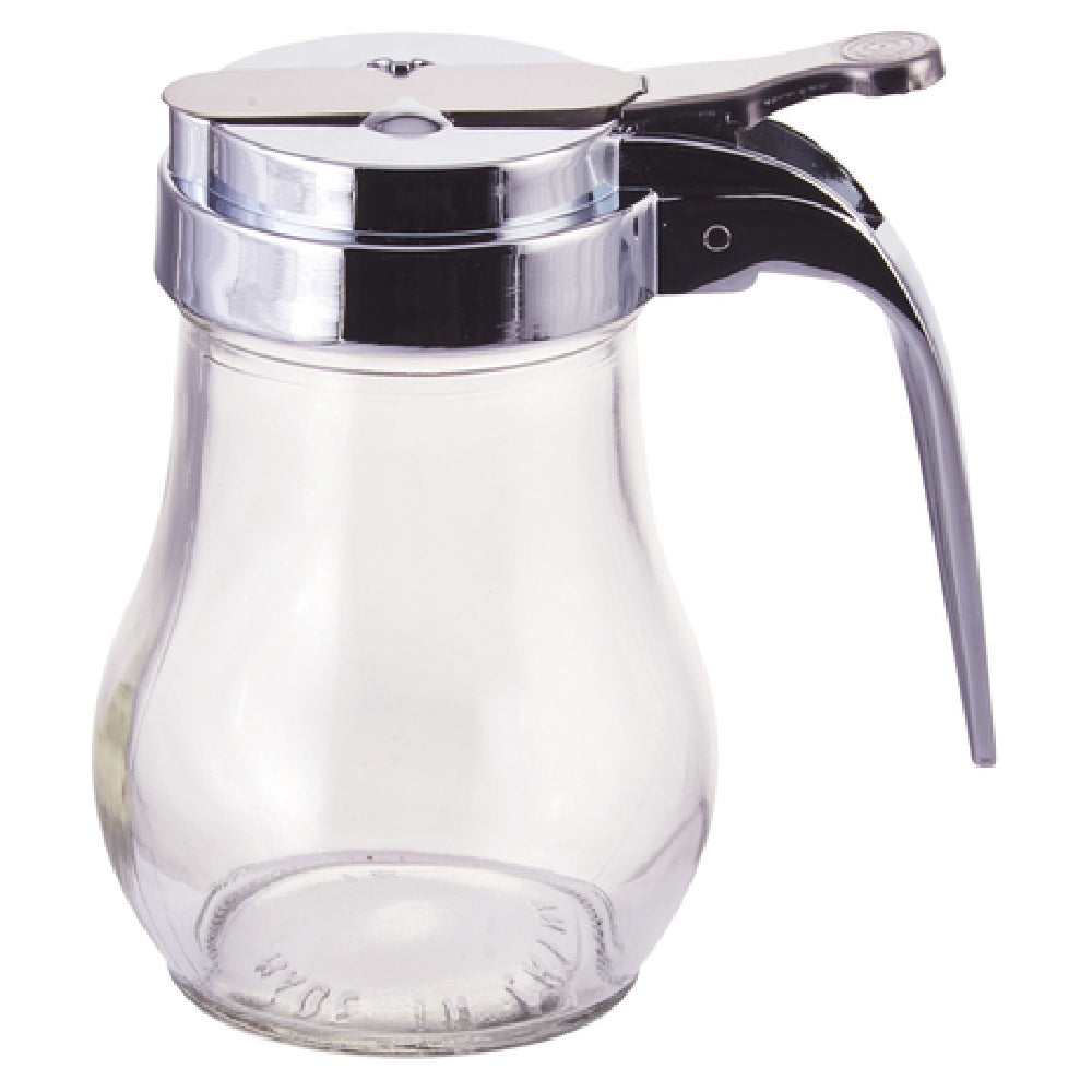 Winco G-115 Syrup Dispenser 6 Oz. Thumb Operated