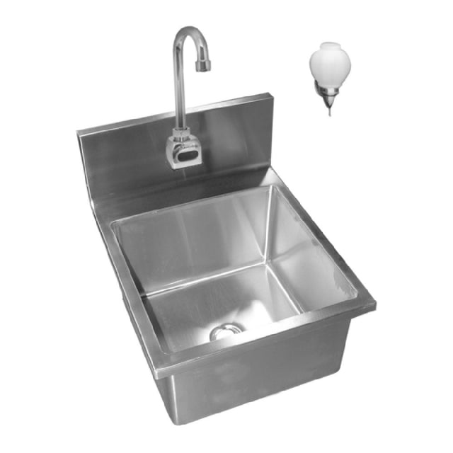 Winholt WS-HS-1410-EF - Hand Sink, Electric Eye Activated Faucet, 18"W X 15"D OA