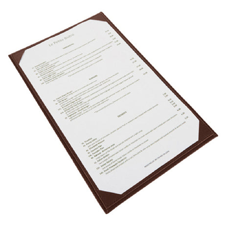 Winco LMS-814BN Menu Cover Single Legal Size