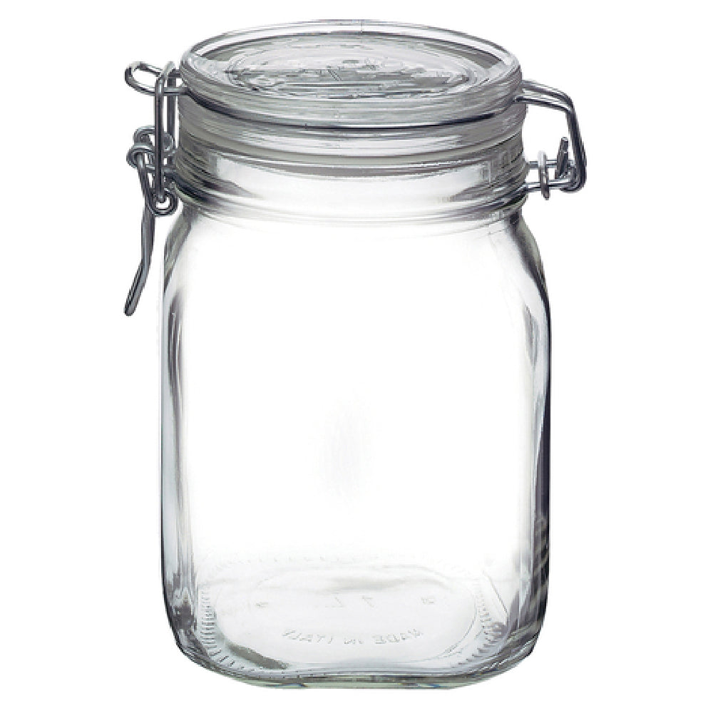 Steelite 4949Q455 Jar 1 1/4 QT. (H 6-3/8" M 5-3/8" T 3-5/8" B 3-3/4") Glass