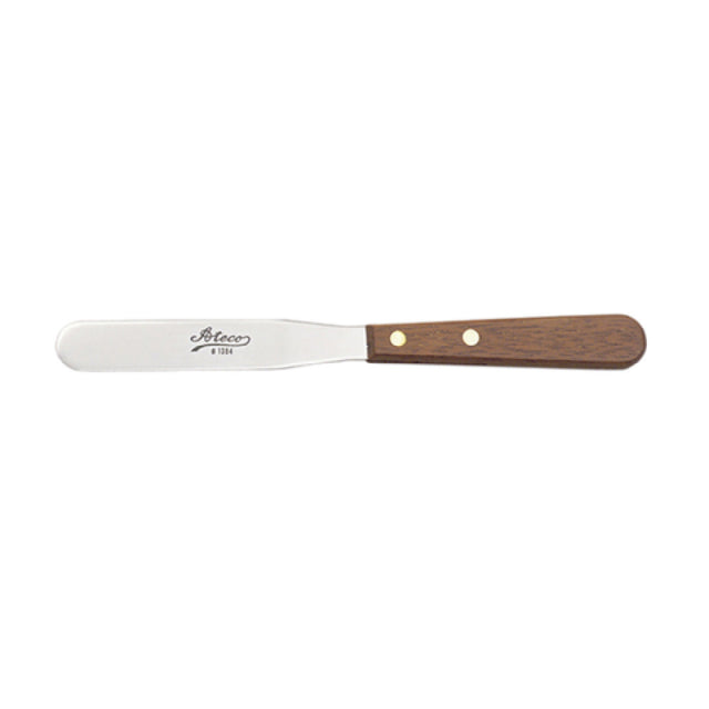 Harold Import Co. 1384 Ateco Icing Spatula 4" Blade Length Wood Handle