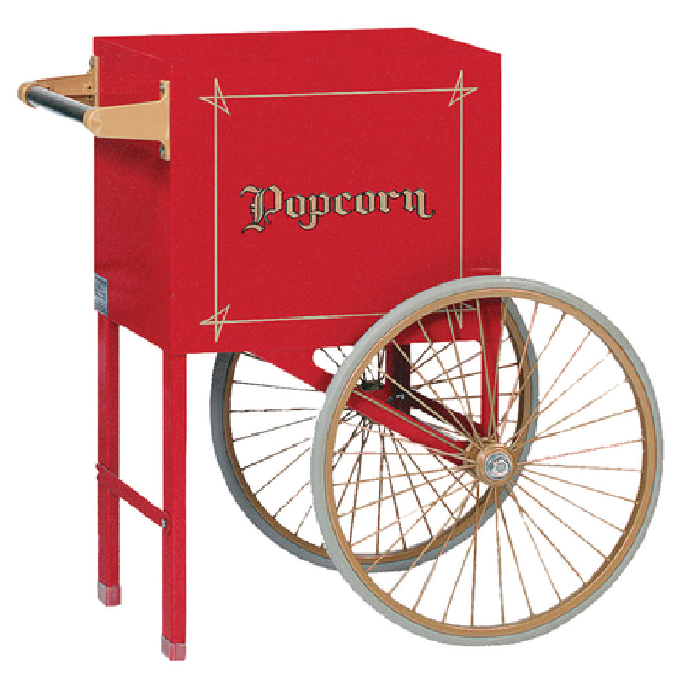 Gold Medal 2659CR Popcorn Cart 18"W X 16"D X 31"H (2) Spoke Wheels