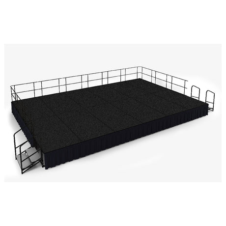 National Public Seating SG482412 NPS® Stage Group 192"W X 288"D X 24"H 200+ Lbs. Per Sq. Ft. Load Capacity