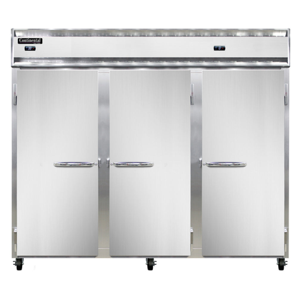 Continental Refrigerator 3RRFEN Extra-Wide Refrigerator/Freezer Reach-in 85-1/2"W