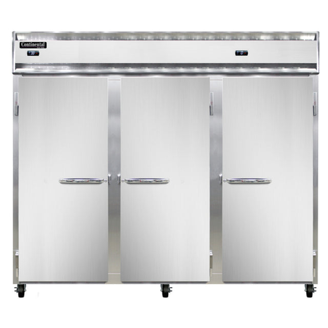 Continental Refrigerator 3RRFEN Extra-Wide Refrigerator/Freezer Reach-in 85-1/2"W
