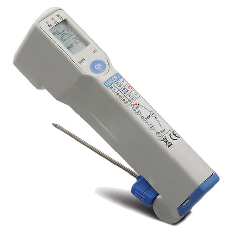 JB Prince U902 Food Safety Laser/Probe Thermometer 6-1/2"L Non Contact Infrared And Probe