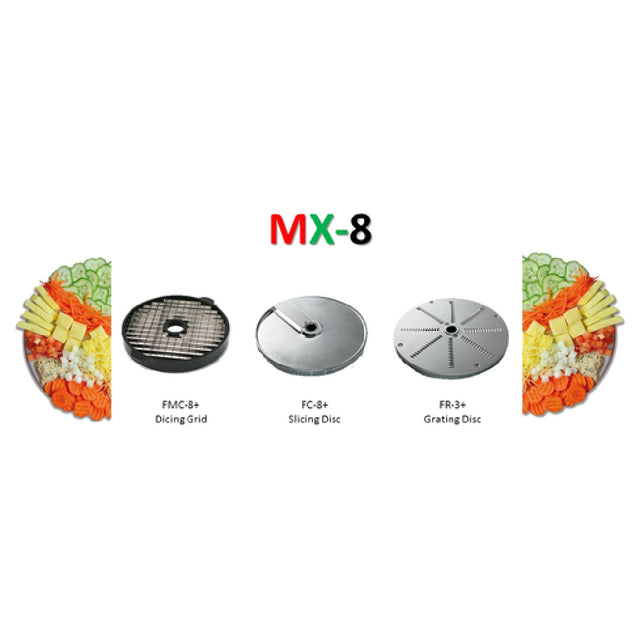 Sammic MX8 (1010475) Disc Package For Vegetable Slicer Includes: 5/16" Dicing Grid (FMC-8D)